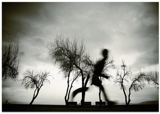 Lone Runner Dark Sky