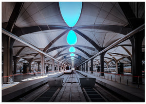 Sky-Lit Train Station