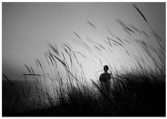 Solitary Figure By Sea