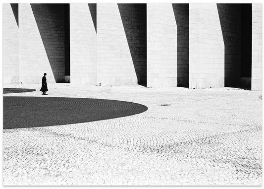 Lone Figure Modern Shadows