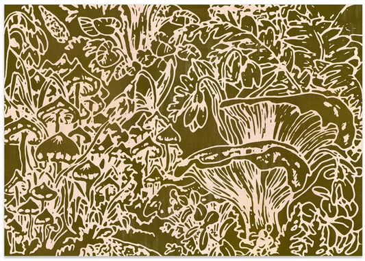 Forest Mushroom Pattern