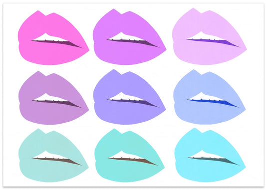 Pop Art Pastel Lips