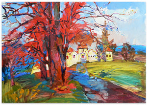 Vibrant Autumn Castle