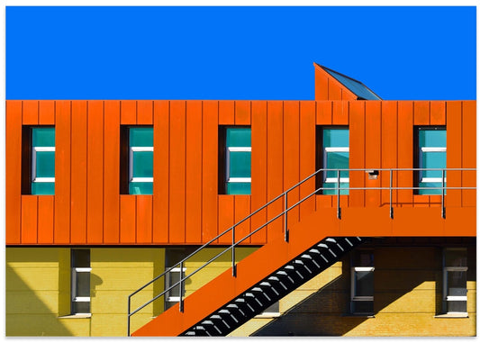 Vivid Orange Architecture