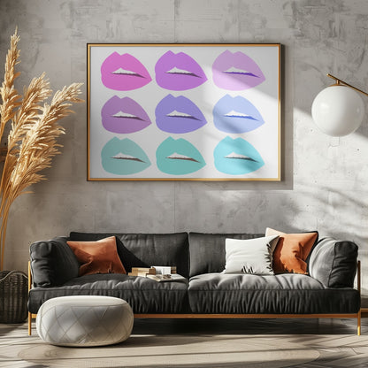Pop Art Pastel Lips