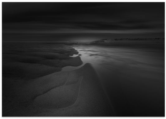 Moody Ocean Shore