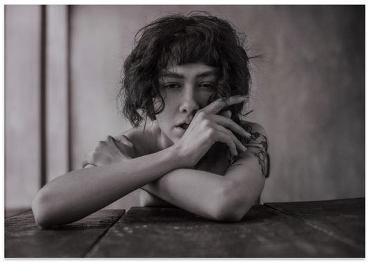 Pensive Woman's Gaze