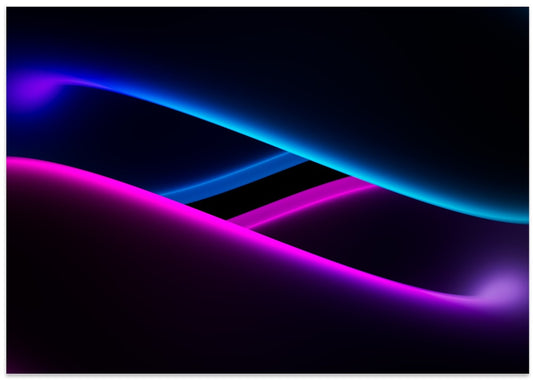 Vibrant Neon Curves