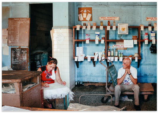 Cuban Market Scene