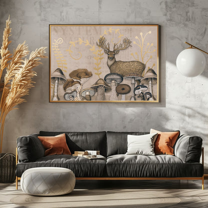 Vintage Woodland Stag
