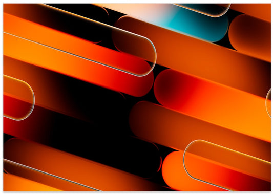 Dynamic Orange Blue Lines