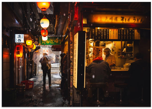 Snowy Japanese Ramen Alley