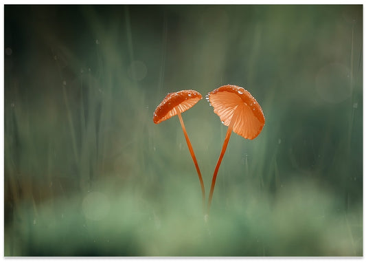 Delicate Dewdrop Mushrooms
