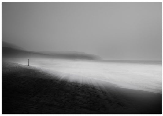 Misty Coastal Solitude