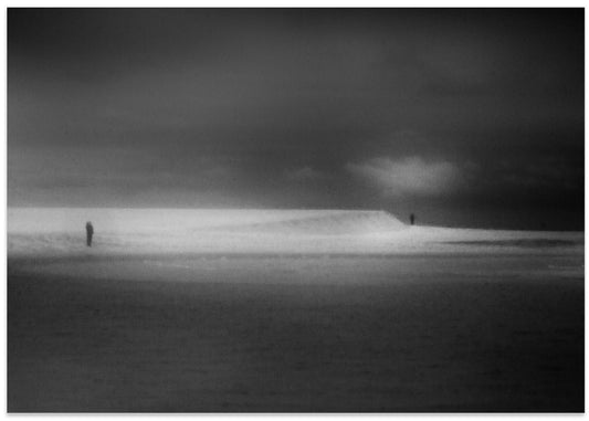 Snowy Beach Solitude