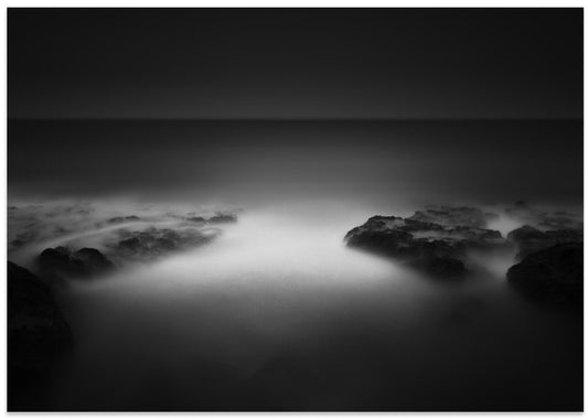 Misty Ocean Rocks