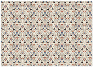 Roosters Beige Pattern