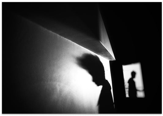 Contemplative Shadow Man