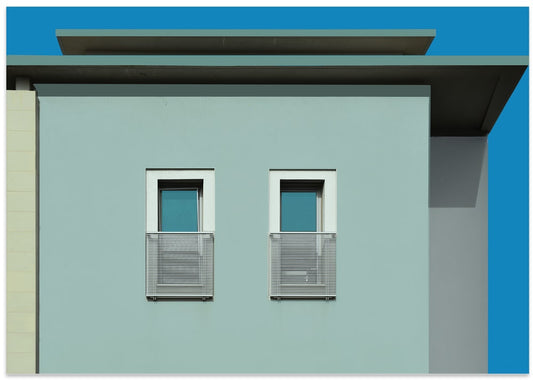 Modern Blue Facade