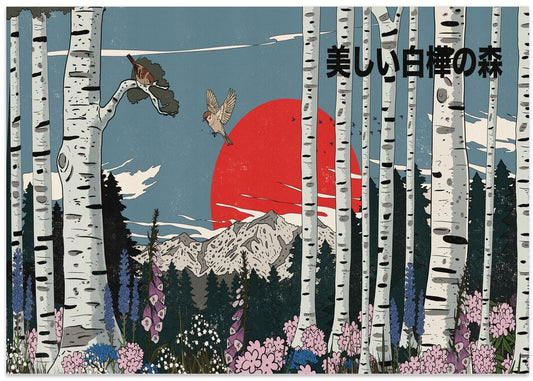 Beautiful Birch Forest