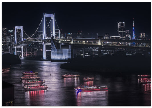 Illuminated Tokyo Harbor