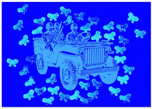 Soldiers Amidst Butterflies