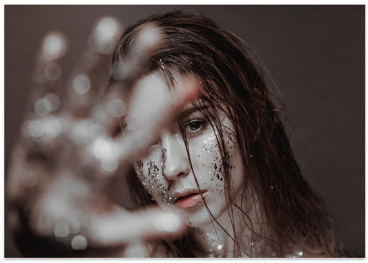 Mysterious Glitter Portrait