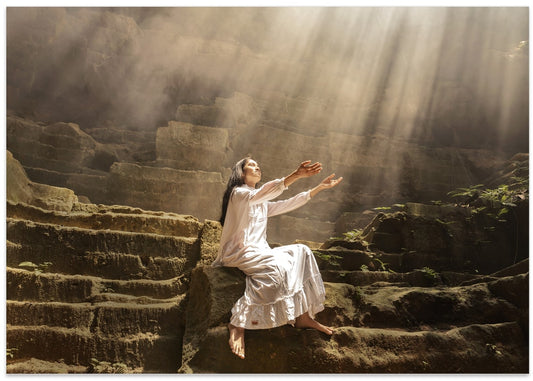 Spiritual Woman Sunbeams