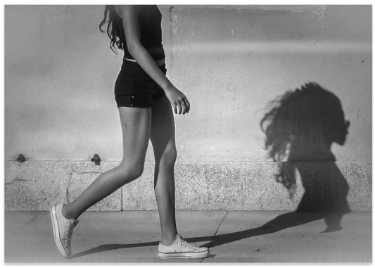 Woman Walking Shadow