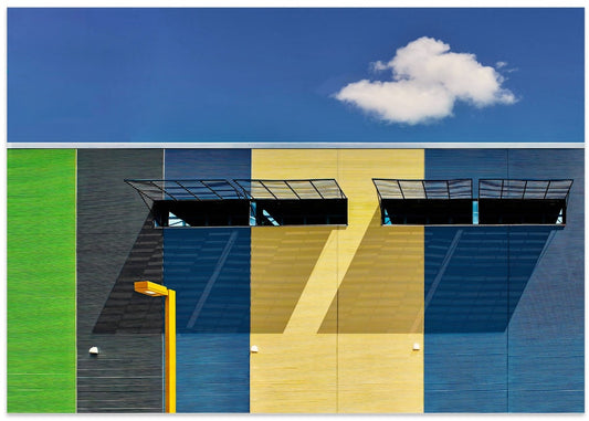 Vibrant Building Stripes