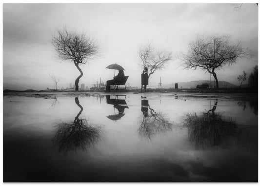 Solitary Rain Reflection