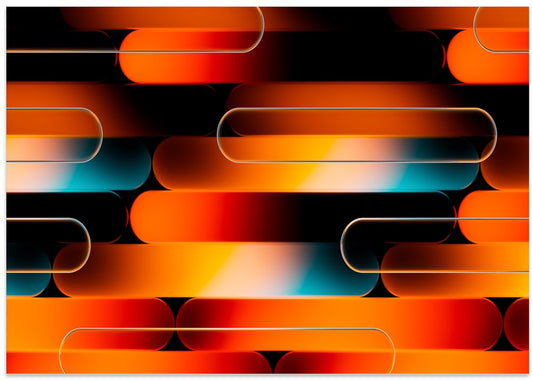 Vibrant Geometric Gradients