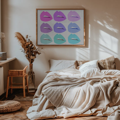 Pop Art Pastel Lips