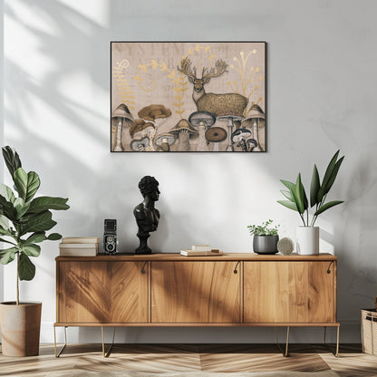 Vintage Woodland Stag
