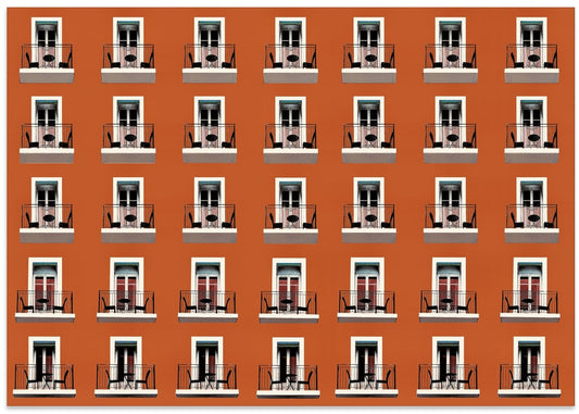 Orange Balcony Patterns