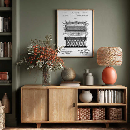 Typewriter Patent 1896