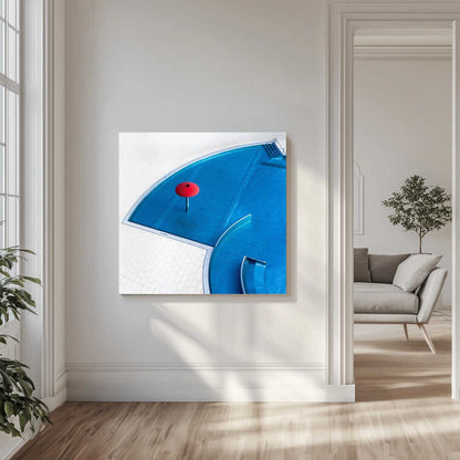 Swimming pool with water mushroom