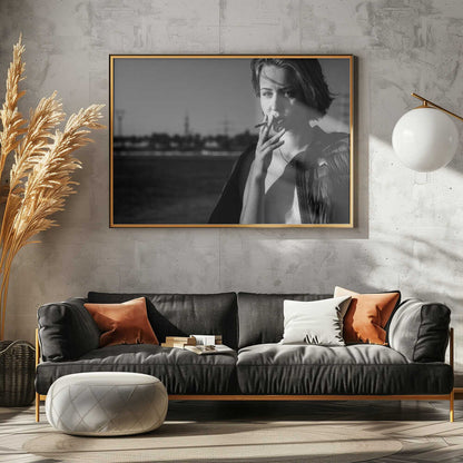 Pensive Woman Smoking