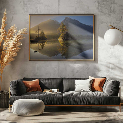 Golden Morning Mountain Lake