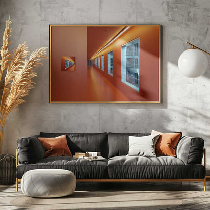 Modern Orange Hallway