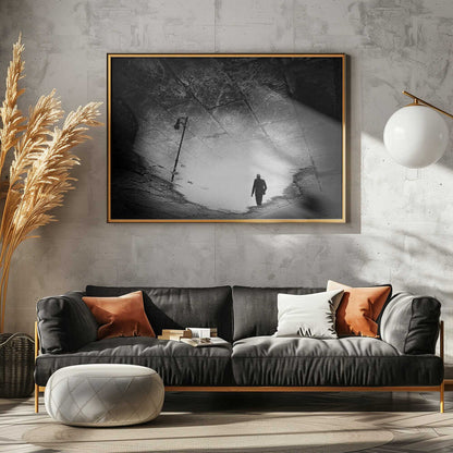 Lone Man Reflection