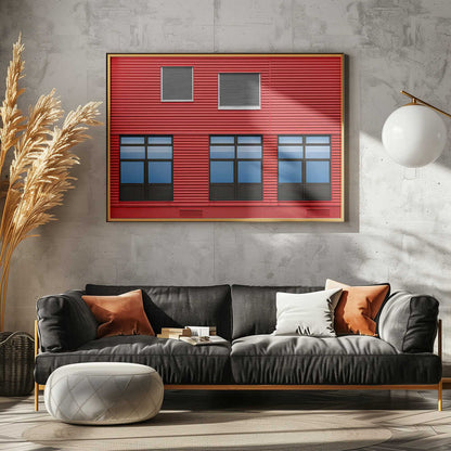 Vibrant Red Architecture