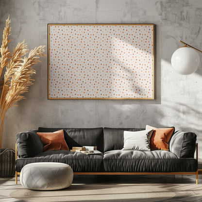 Warm Orange Dot Pattern