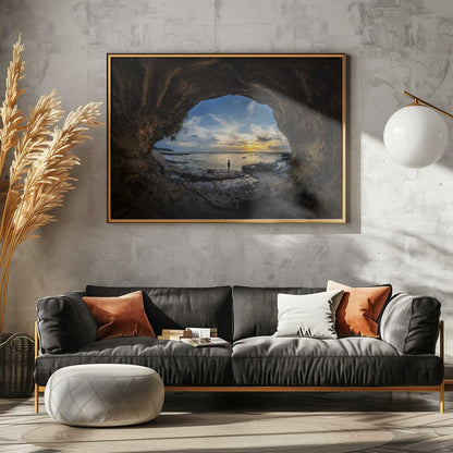 Ocean Sunset Cave