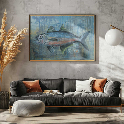 Vibrant Blue Fish