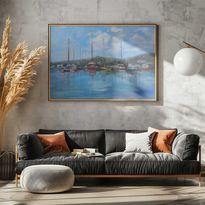 Colorful Marina Reflections