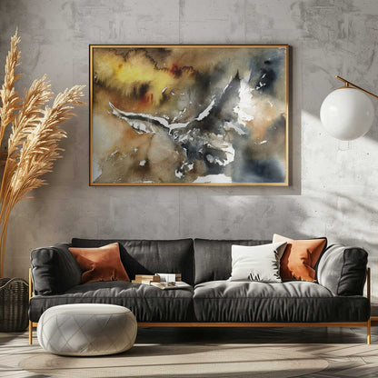 Soaring Watercolor Eagle