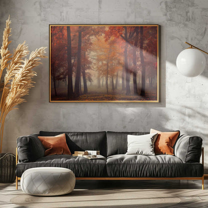 Misty Autumn Forest