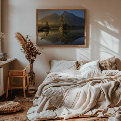 Golden Morning Mountain Lake
