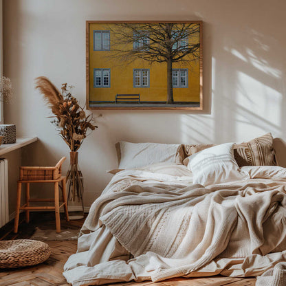 Yellow Building and Tree